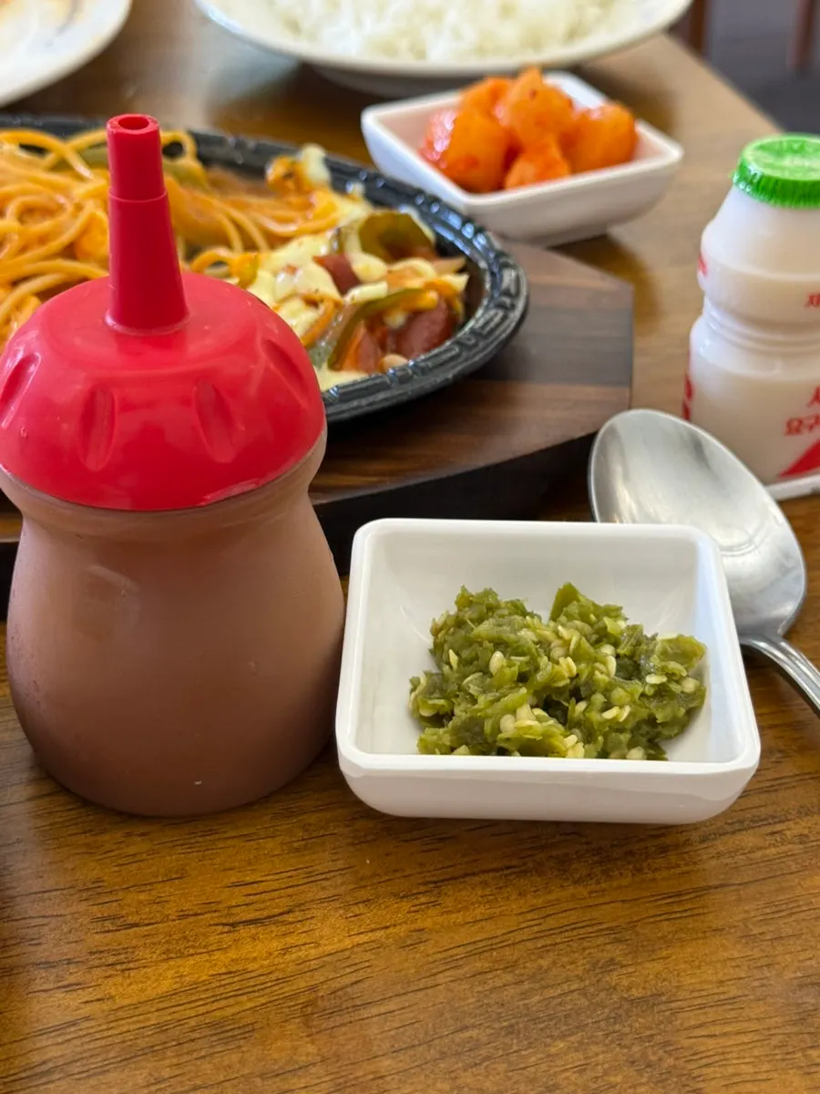 Gochu dadaegi and spicy pork-cutlet sauce