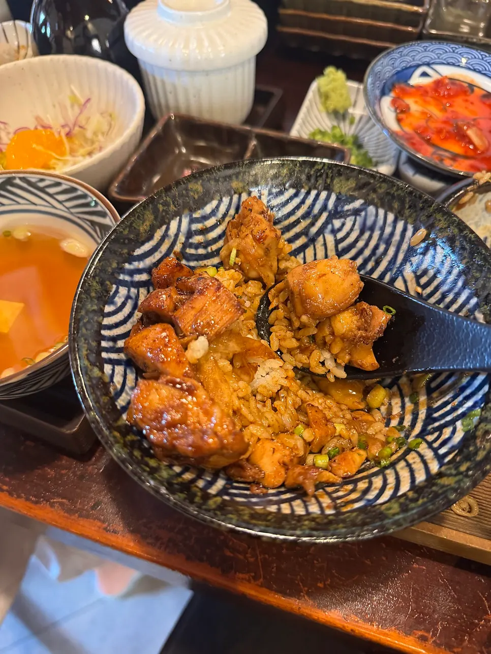 Chicken thigh toridon rice bowl