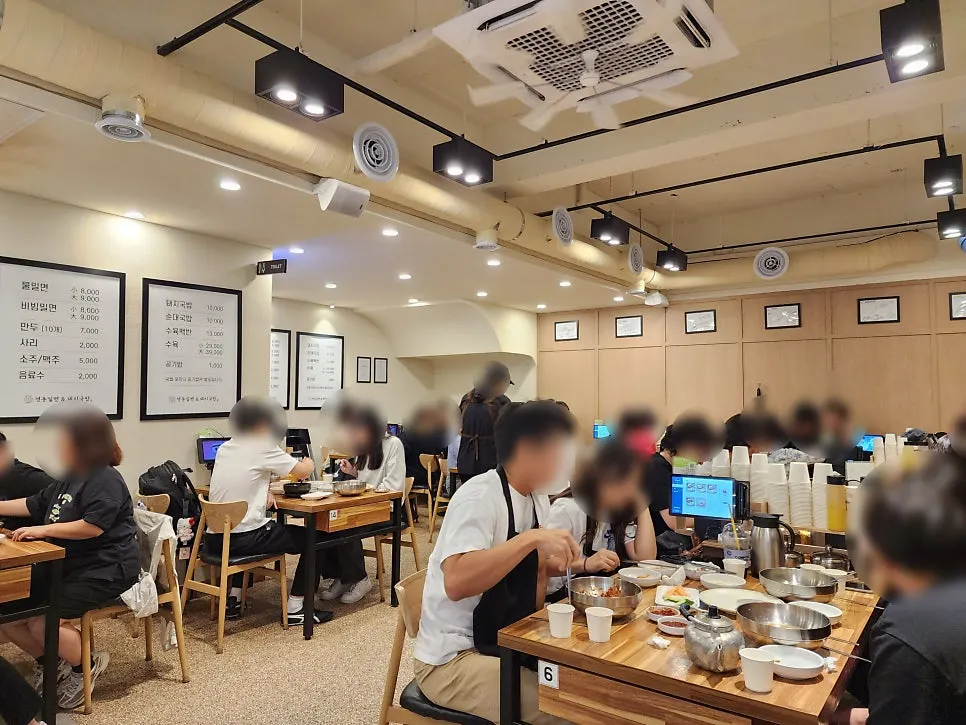 Dining hall tables with fast turnover