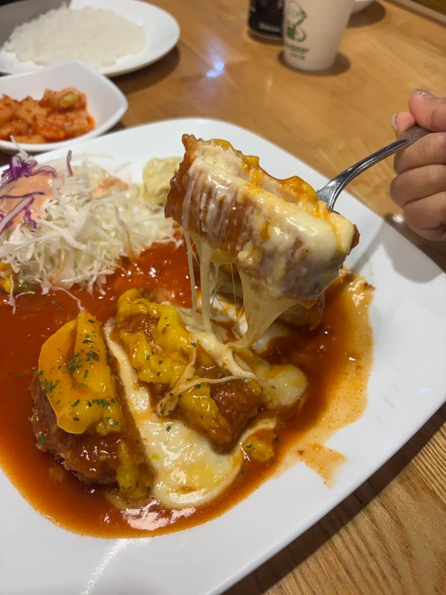 경양식 돈까스 상차림 전체