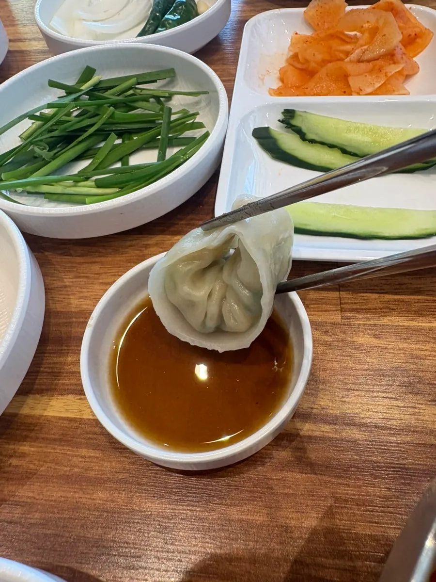 Dumplings ordered as a side dish