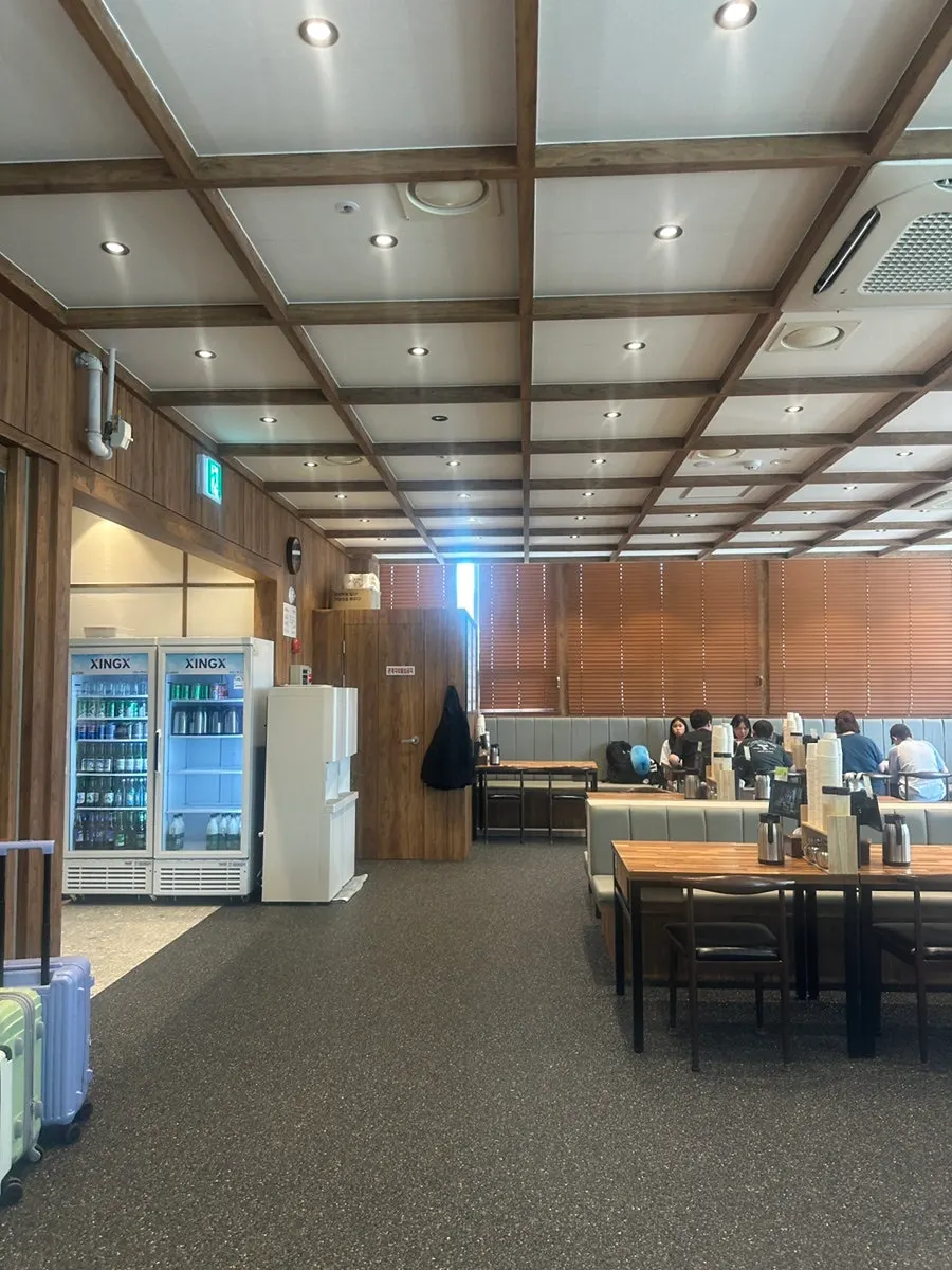 Interior view showing mostly 4-person tables