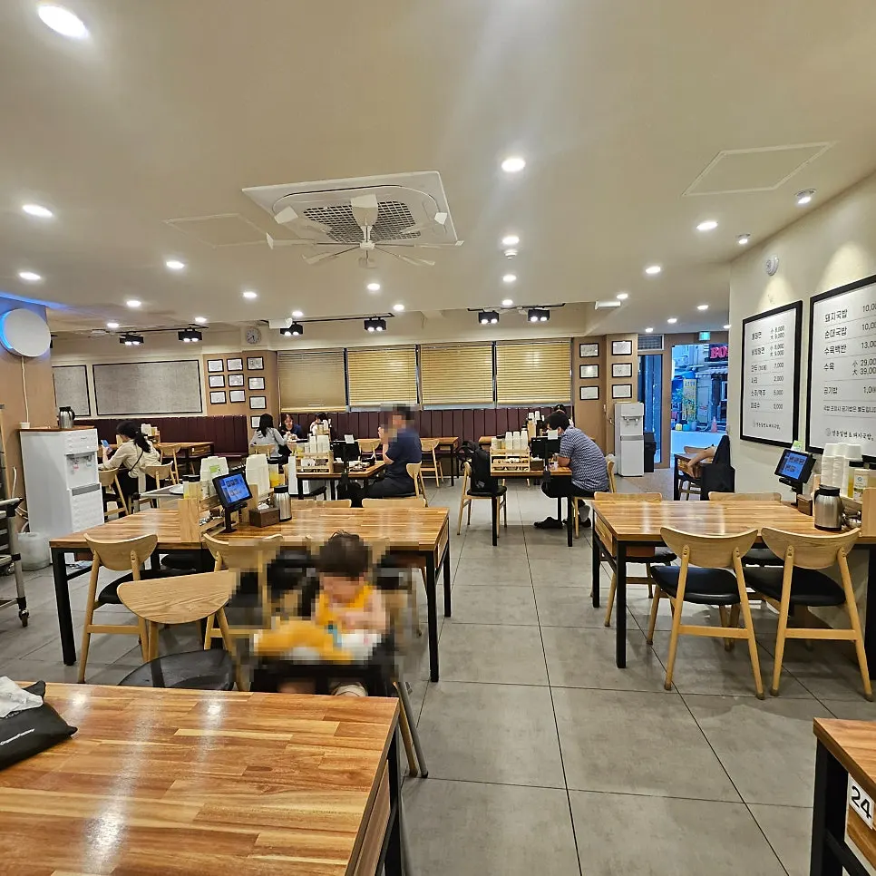 Seating layout of the gukbap restaurant hall
