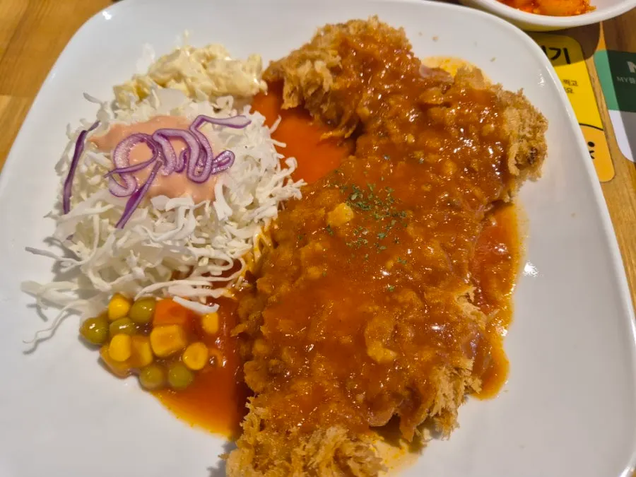Soba set and extra-large pork cutlet combination