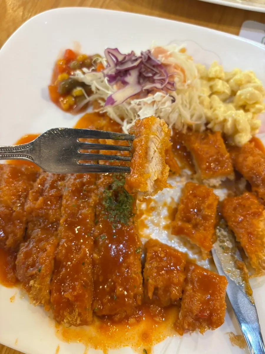Thick Korean-style Western pork cutlet