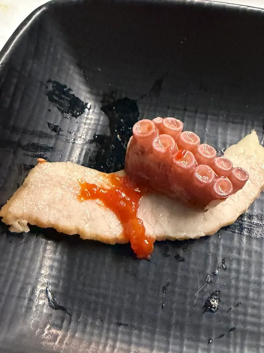 Octopus head served separately