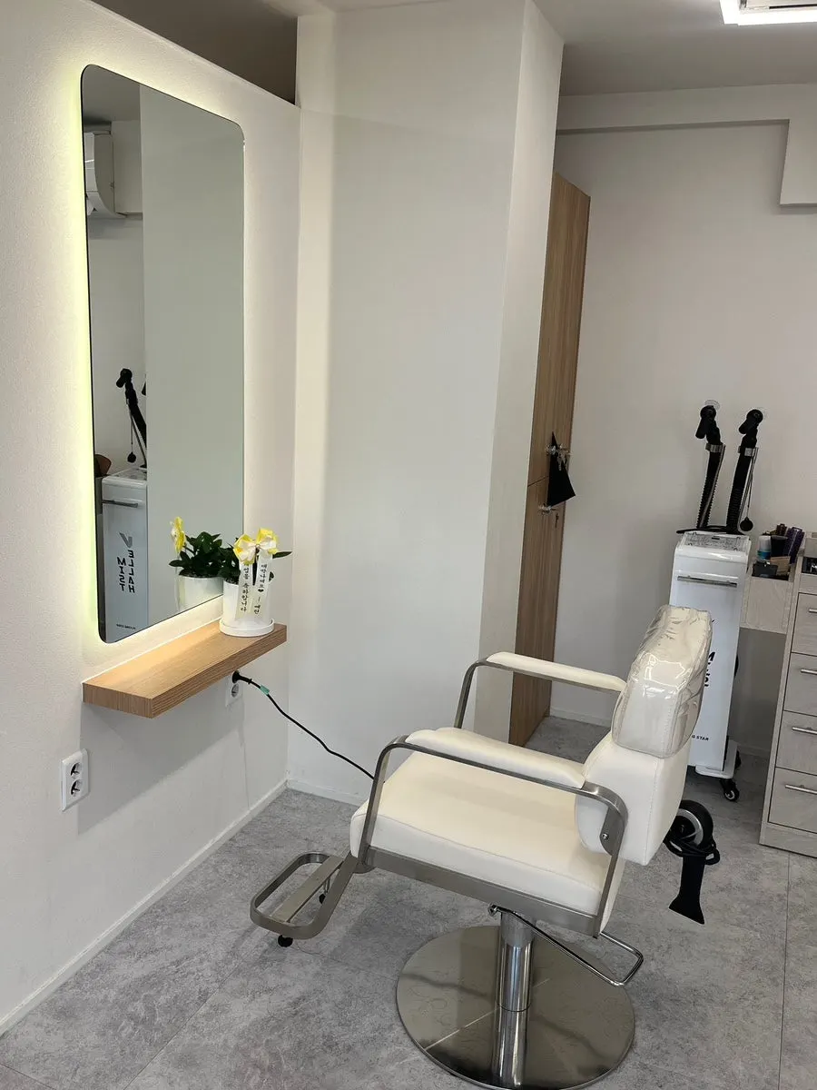 Clean hair salon interior