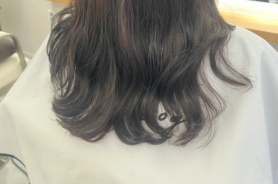 Finished S-curl perm hairstyle