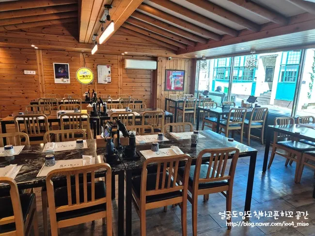 Warm wooden restaurant interior