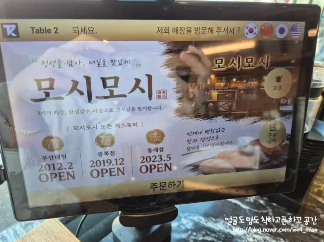 Restaurant history and review event information
