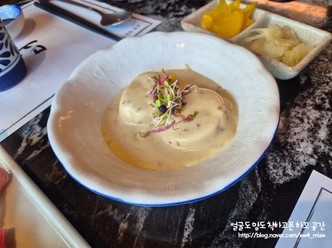 Soft tofu with sauce