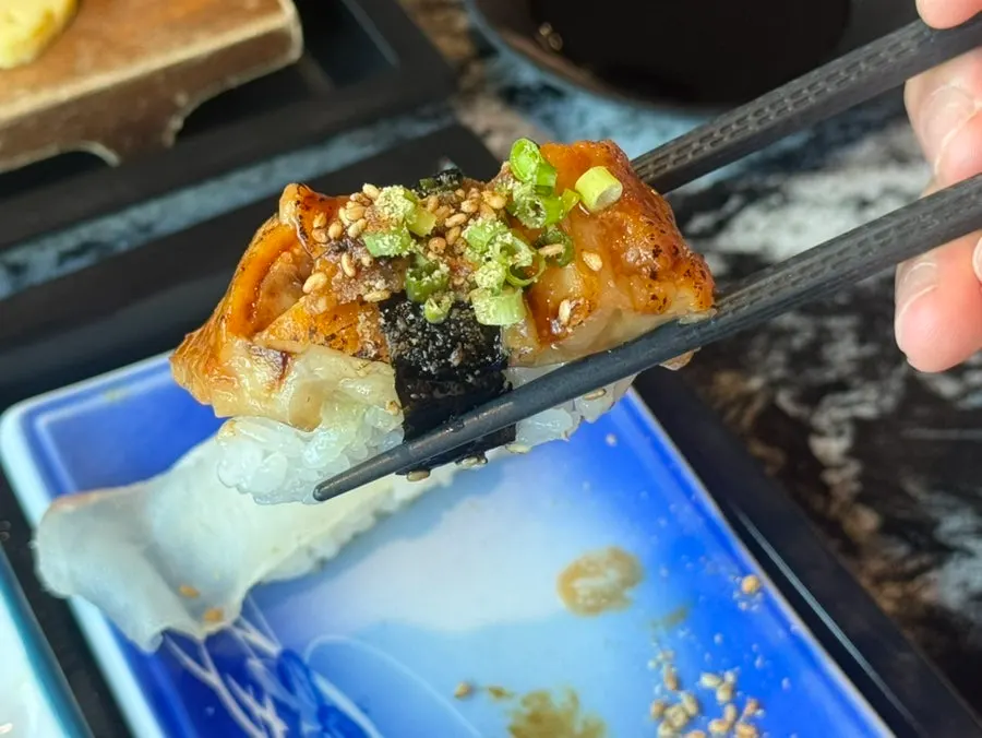 Two extra pieces of sushi