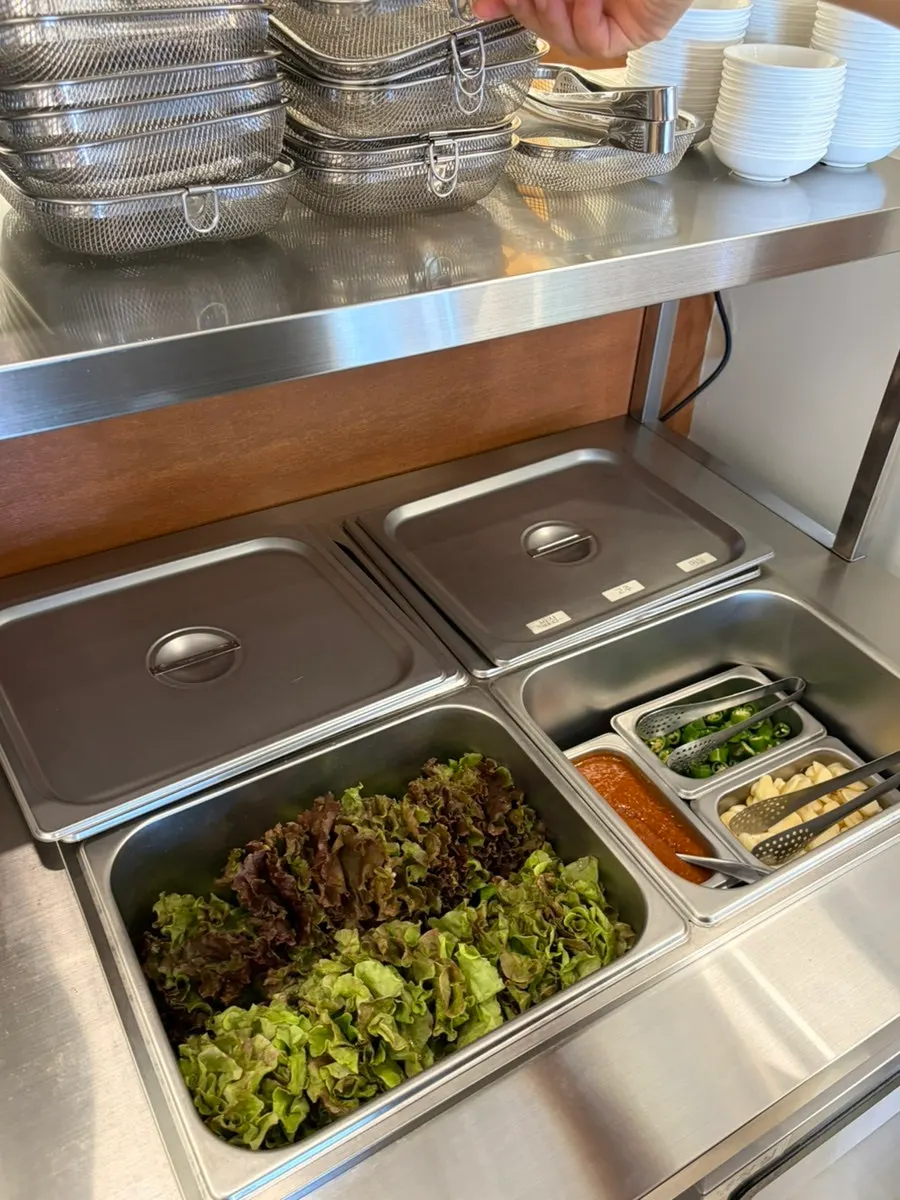 Self-bar corner in the restaurant