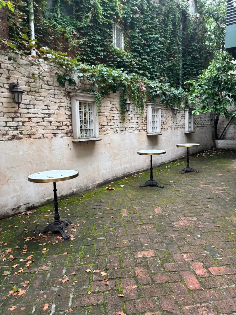 Outdoor terrace seating