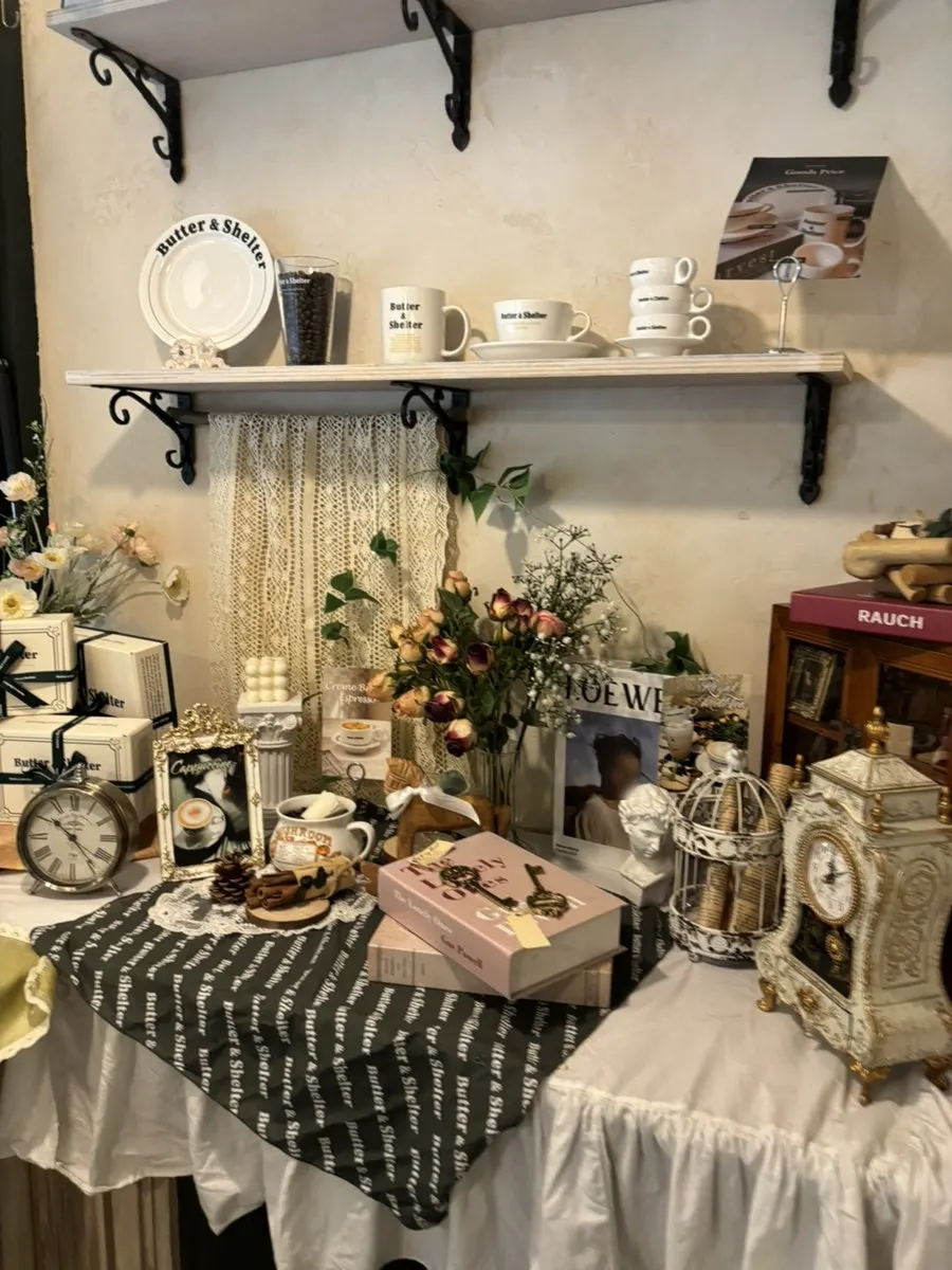 Café space decorated in European style