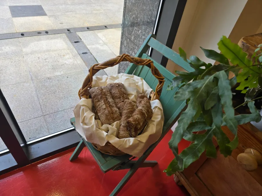 Bread basket model placed in a corner