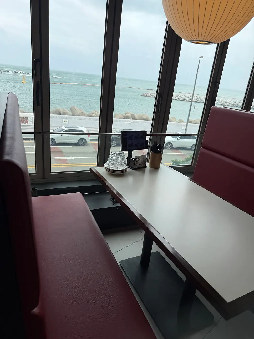 Section of the restaurant with private rooms