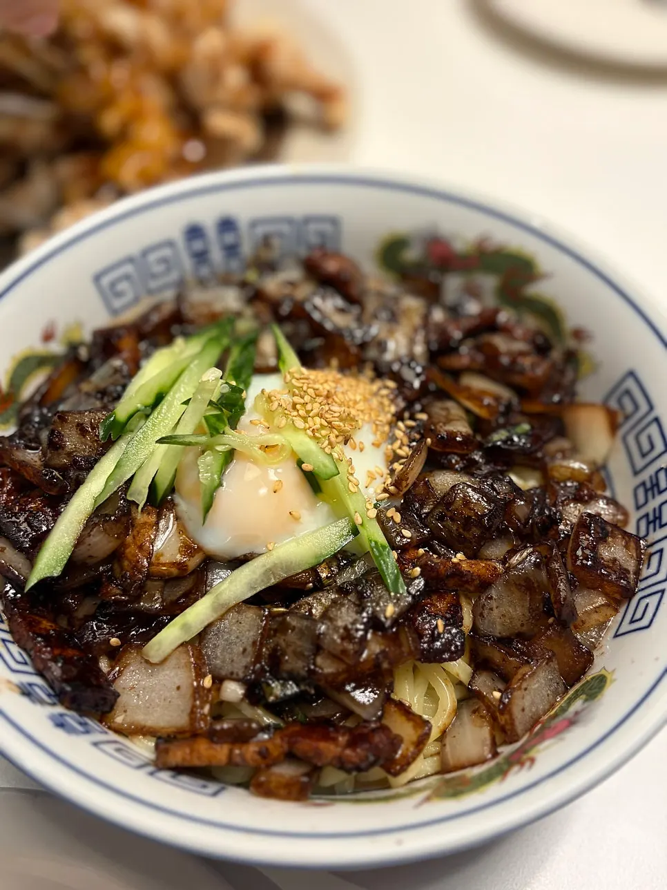 비벼 먹은 수란간짜장