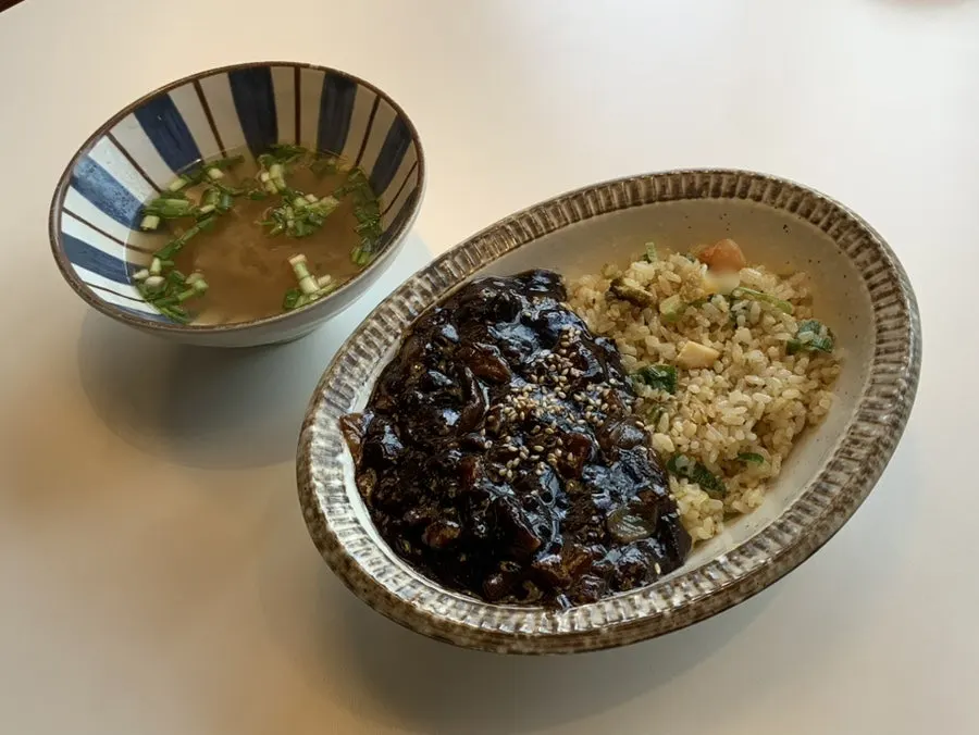 A generously portioned bowl of jjamppong