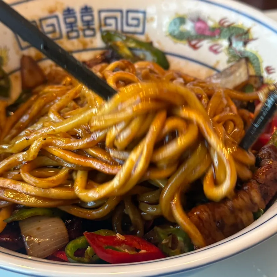 A bowl of gochu ganjajang from Bueokgan Chinese