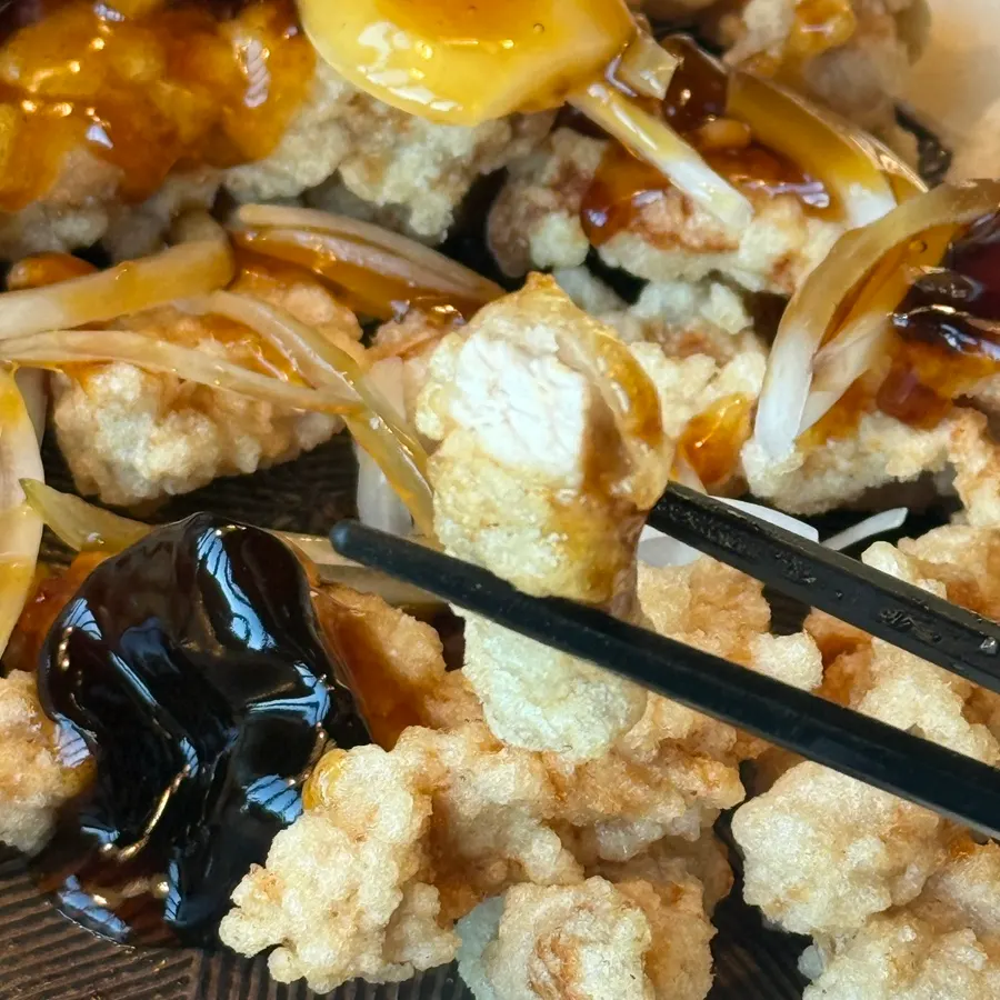 Cross-section of tangsuyuk meat