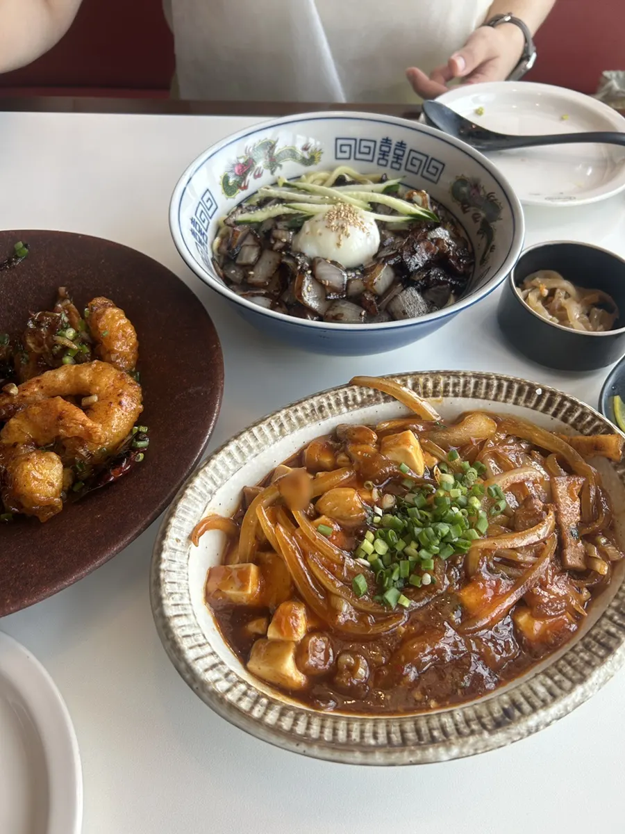 Table at Bueokgan Chinese Marine City Branch after the meal