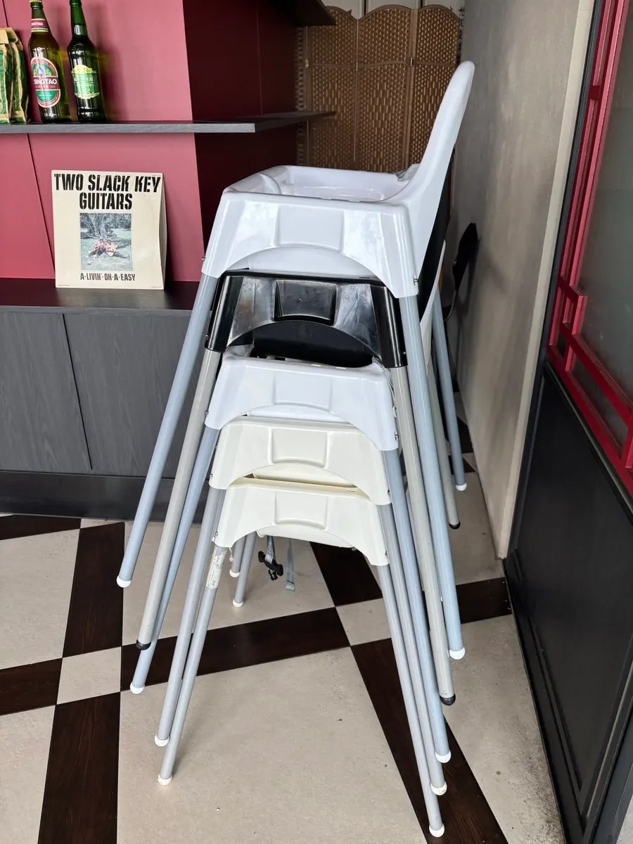 Baby chairs prepared at the restaurant