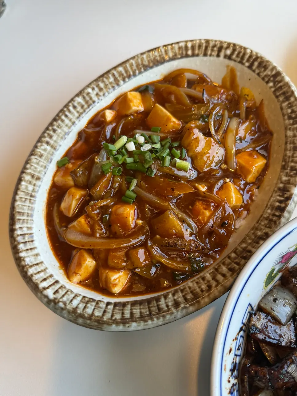 Mapo tofu rice bowl at Bueokgan Chinese