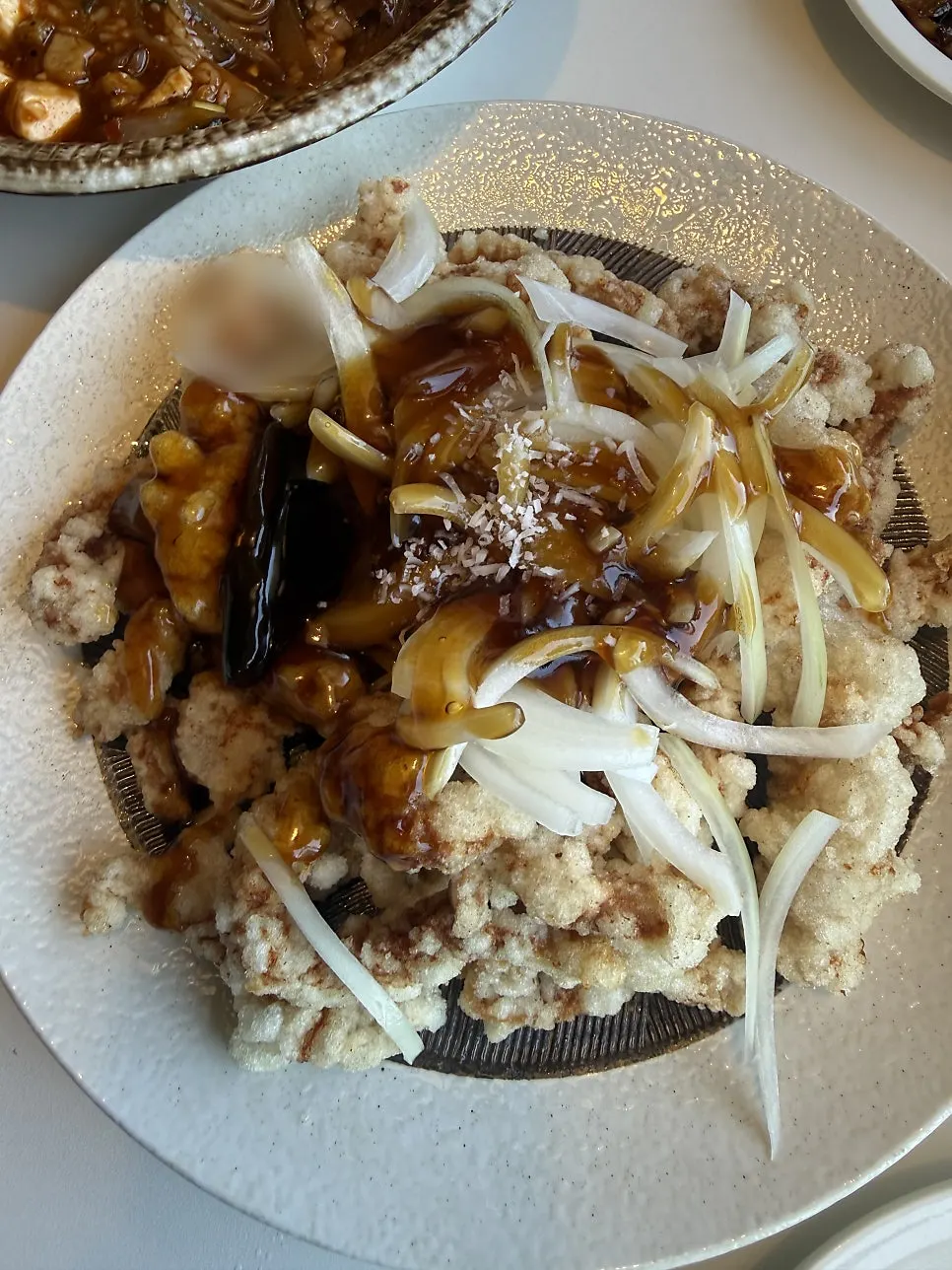 Black vinegar tangsuyuk at Bueokgan Chinese