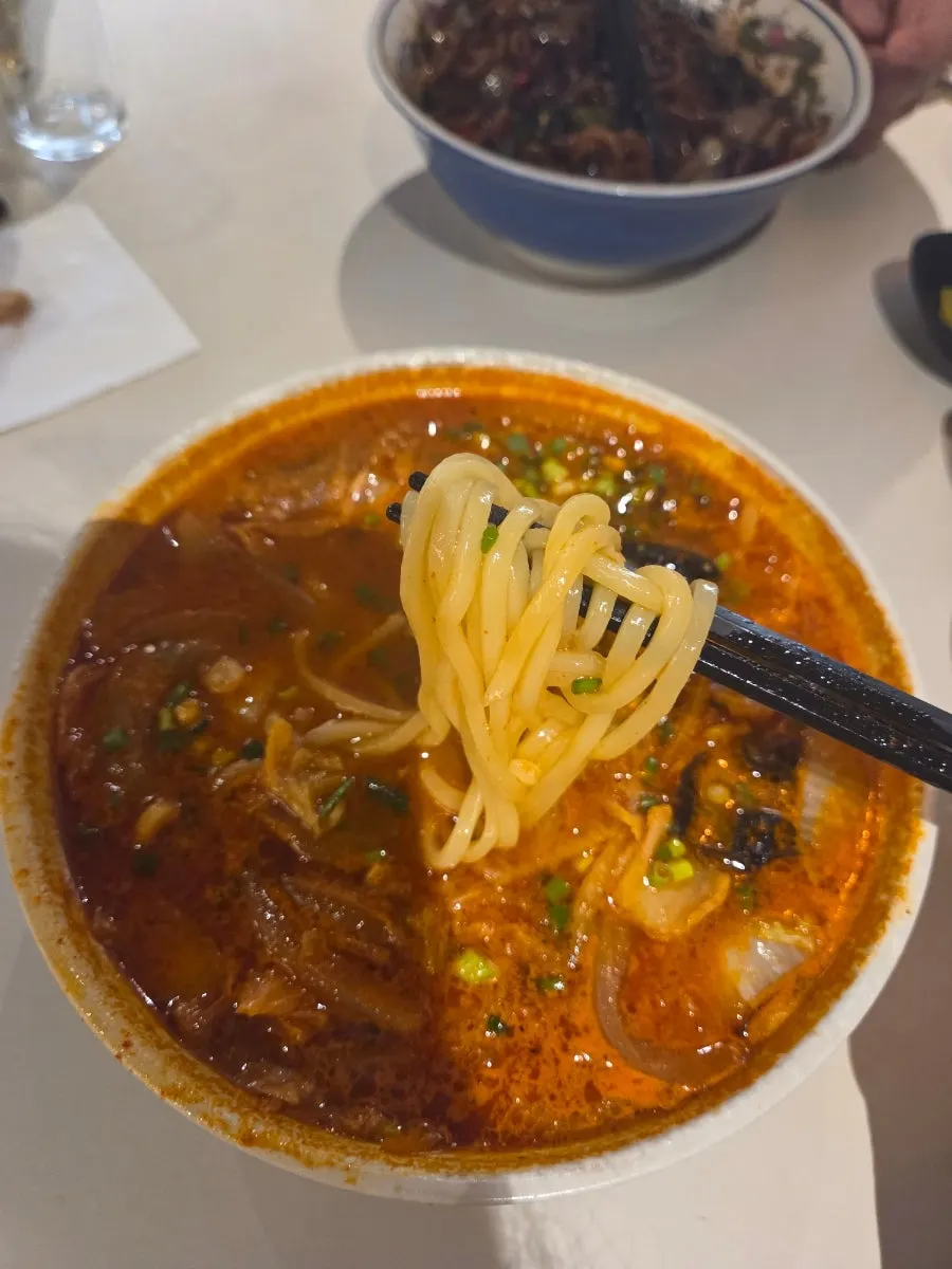짬뽕 속 우삼겹 건더기