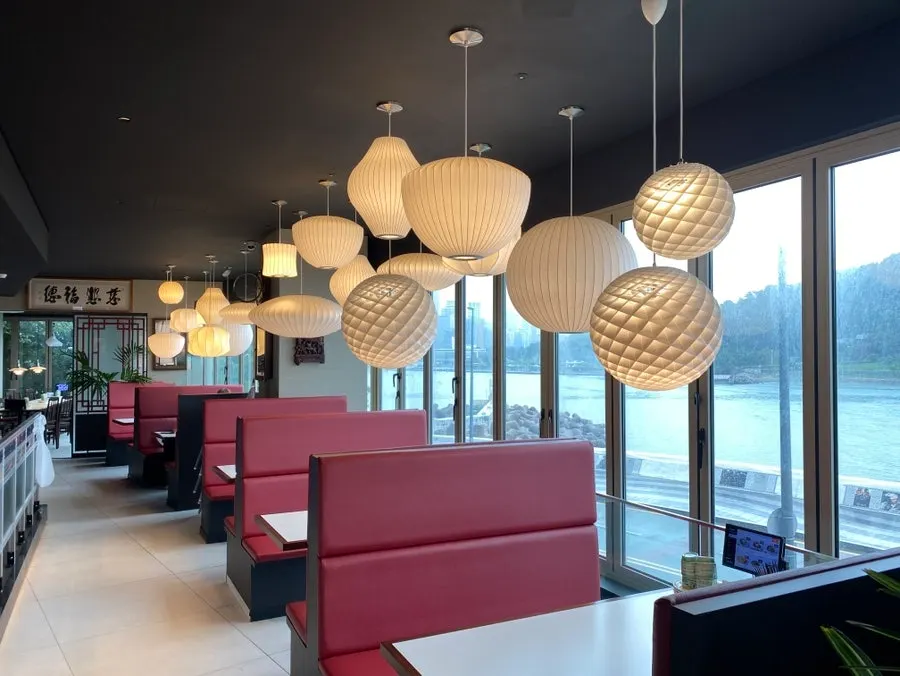 Interior seating at Bueokgan Chinese Marine City Branch