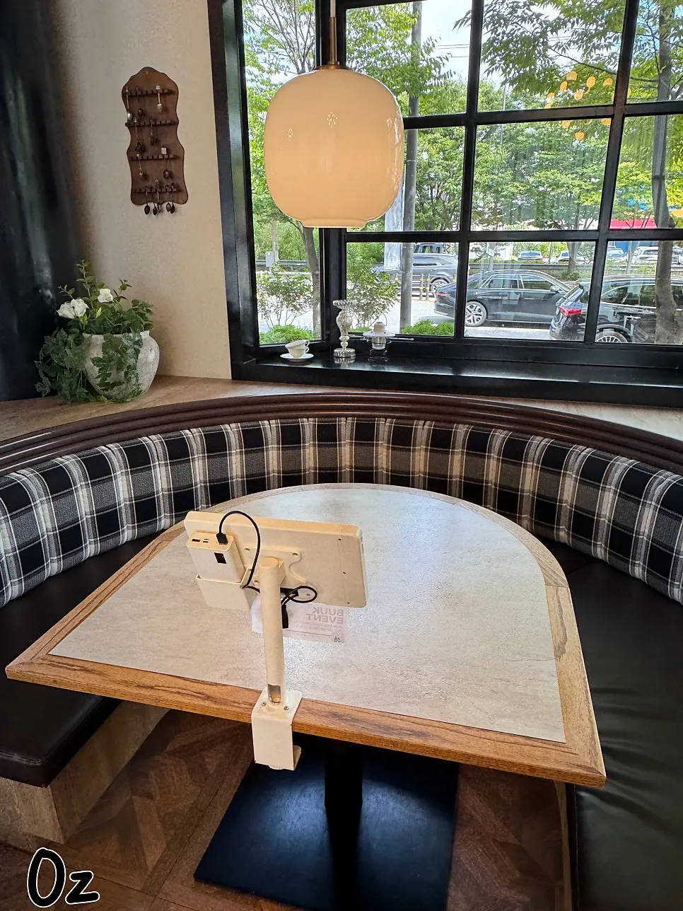 A relaxed table setting with coffee
