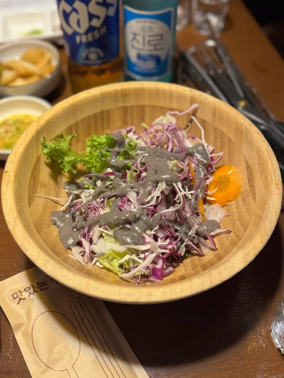 Individual bowl of dongchimi served per person