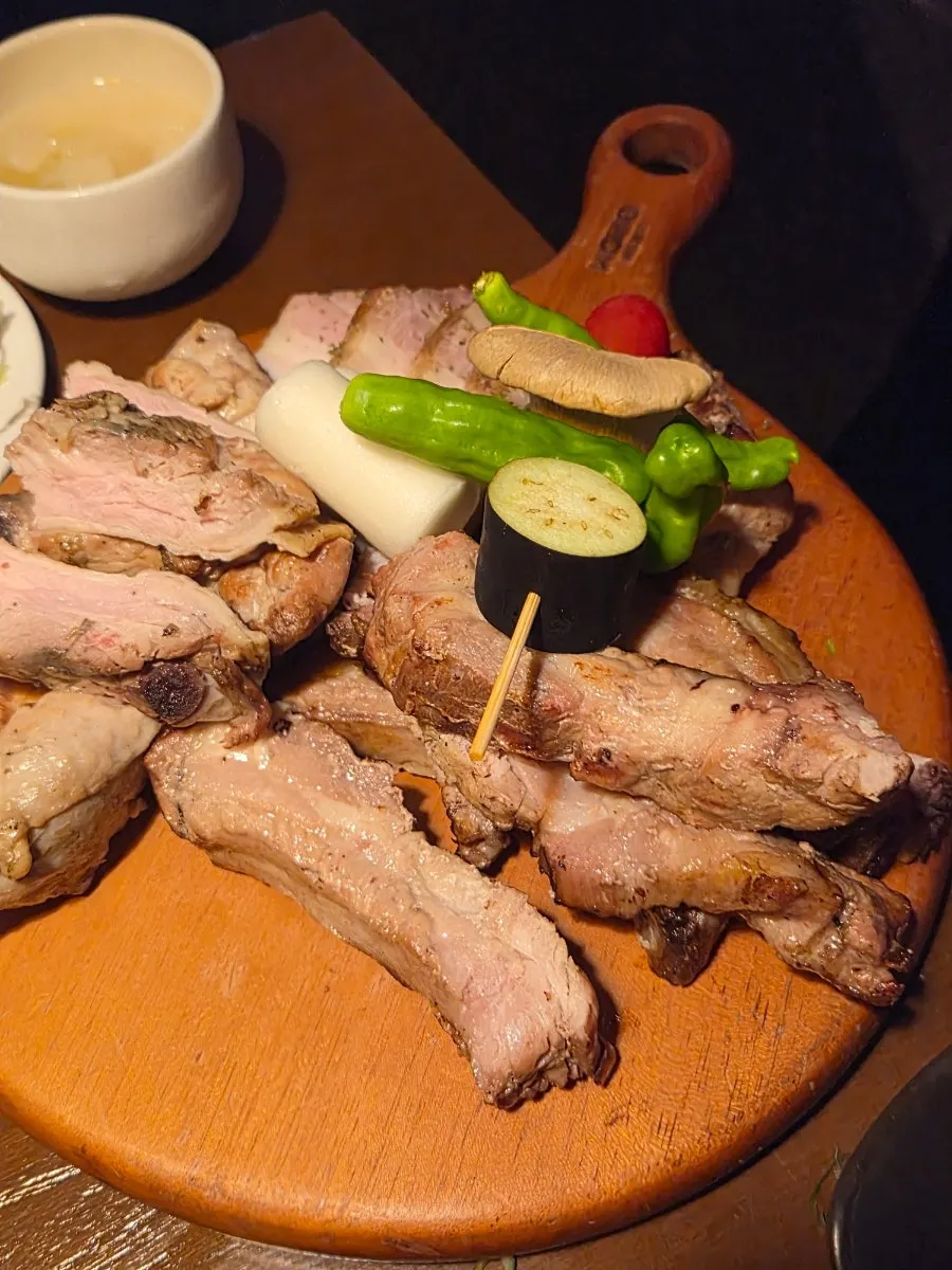 참나무 1시간 훈연 스모크 캠핑세트 상차림