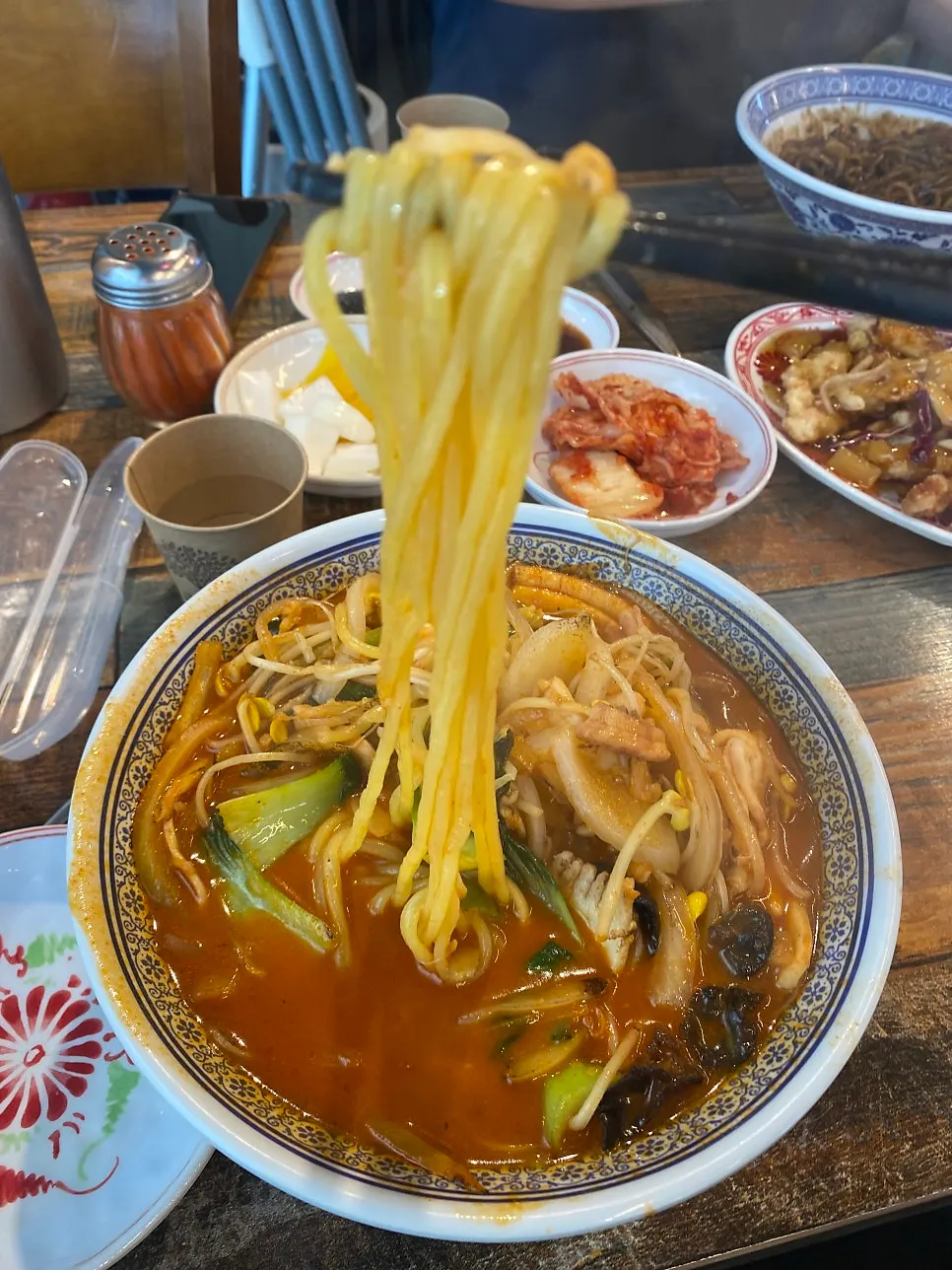 해산물이 들어간 짬뽕 클로즈업