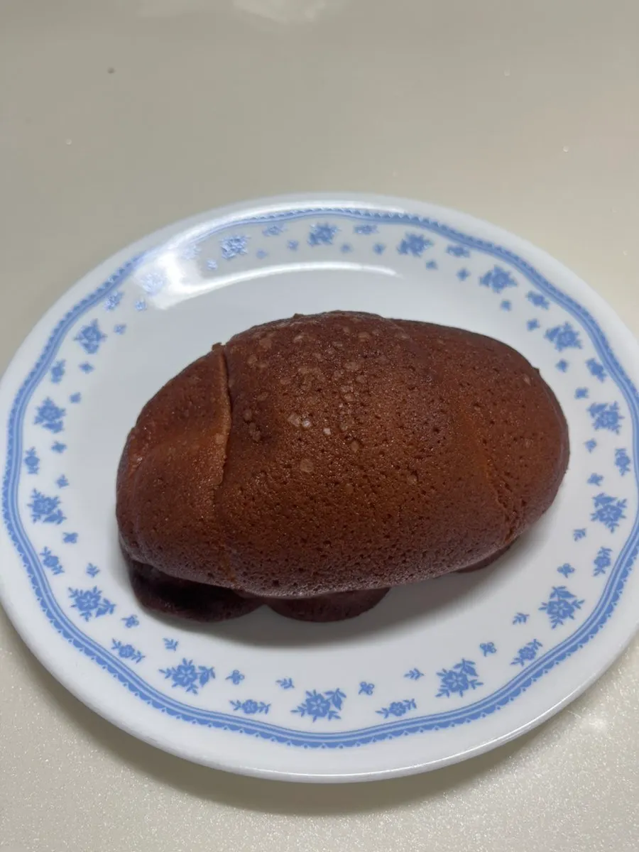 Close-up of the mocha salt bread exterior