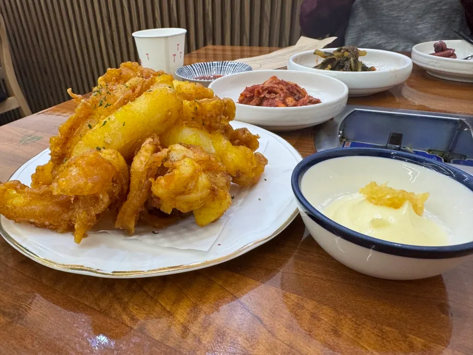 Chewy octopus cut into bite-size pieces