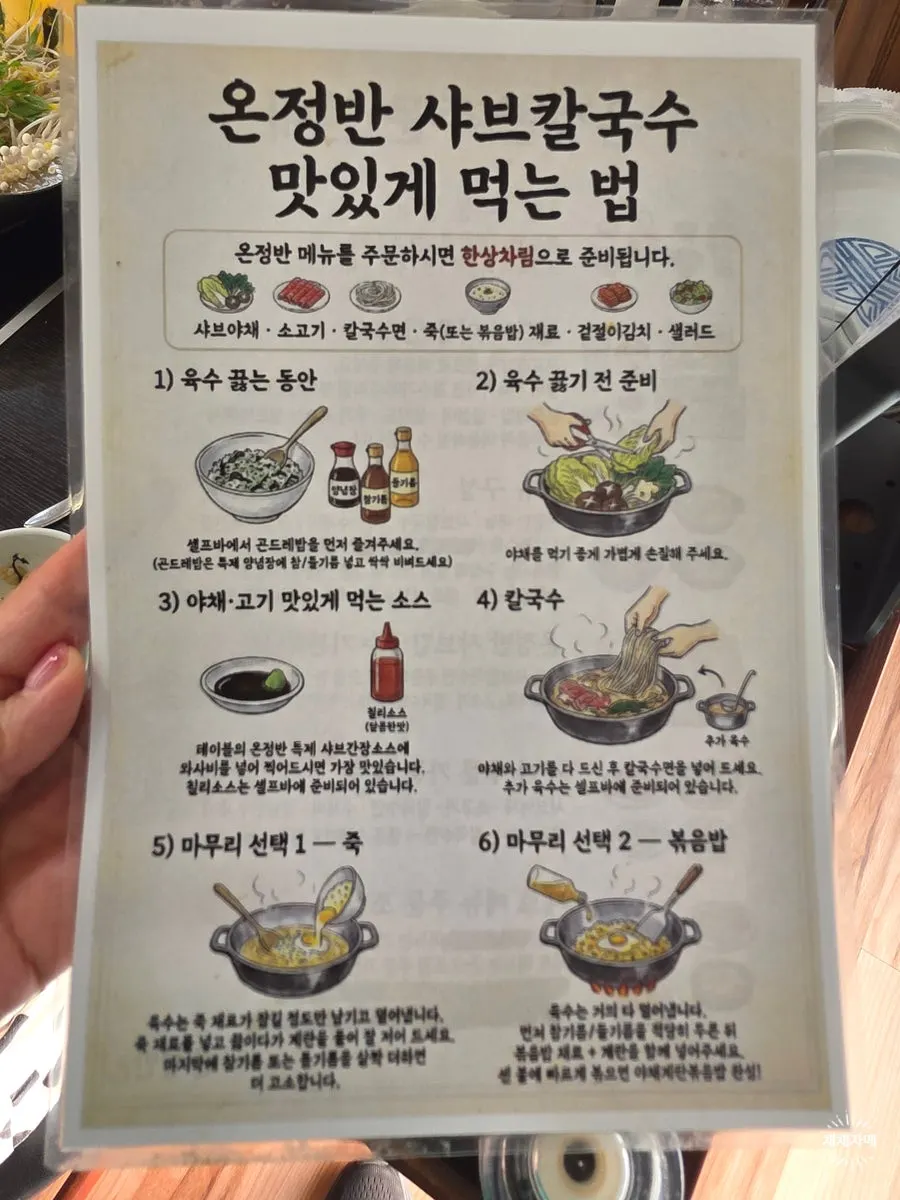 샤브샤브용 고기와 버섯 모둠