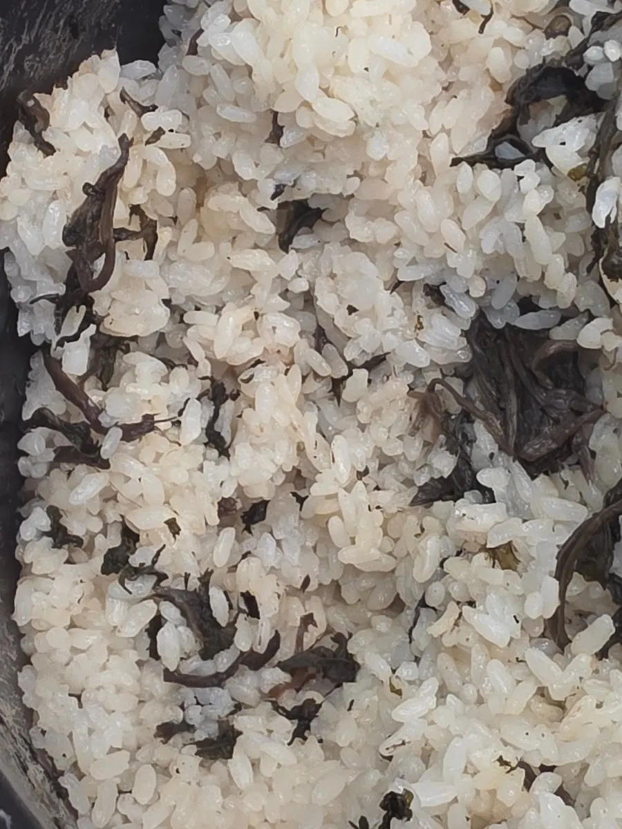 Gondeure rice and basic side dishes at the self-serve bar