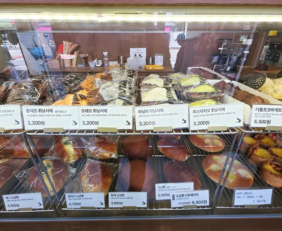 Display of assorted salt breads