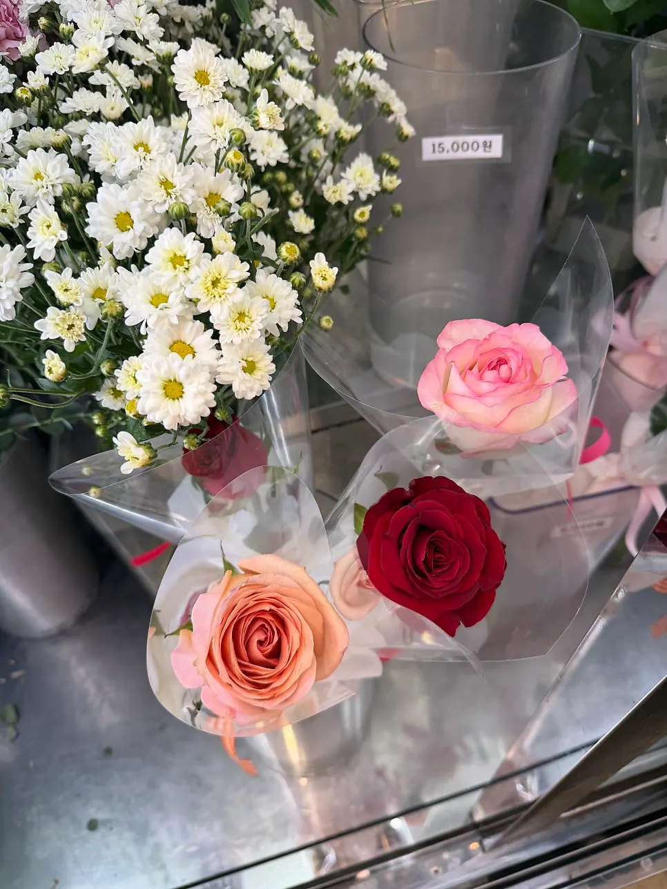 Bouquets prepared by size