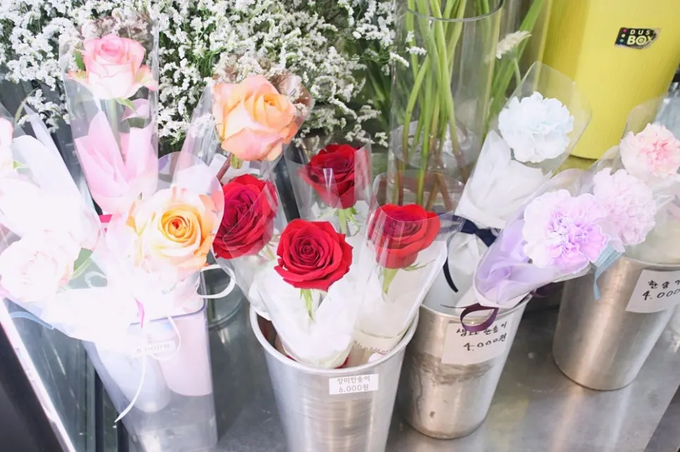 Fresh roses with thick stems