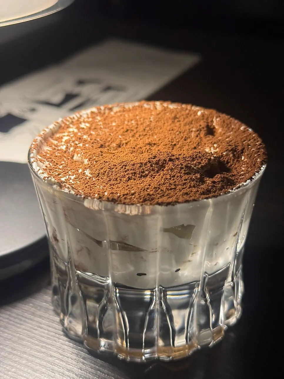 Homemade tiramisu made by the owner