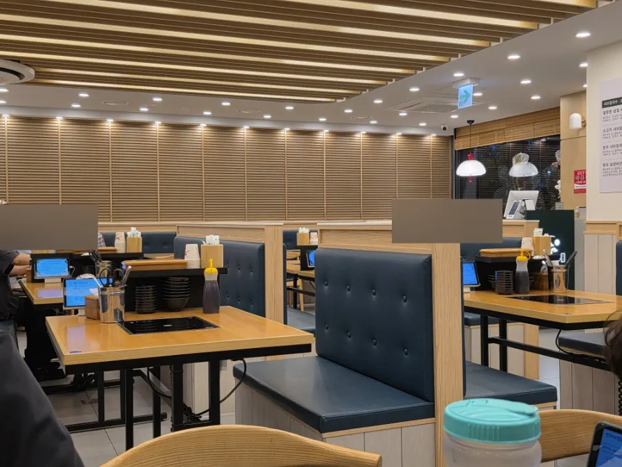 Interior of the newly opened Mansu Shabu Kalguksu