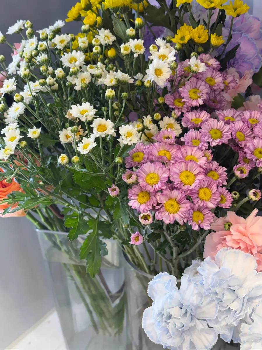 Various fresh flowers prepared at Jeongjik Farm Flower