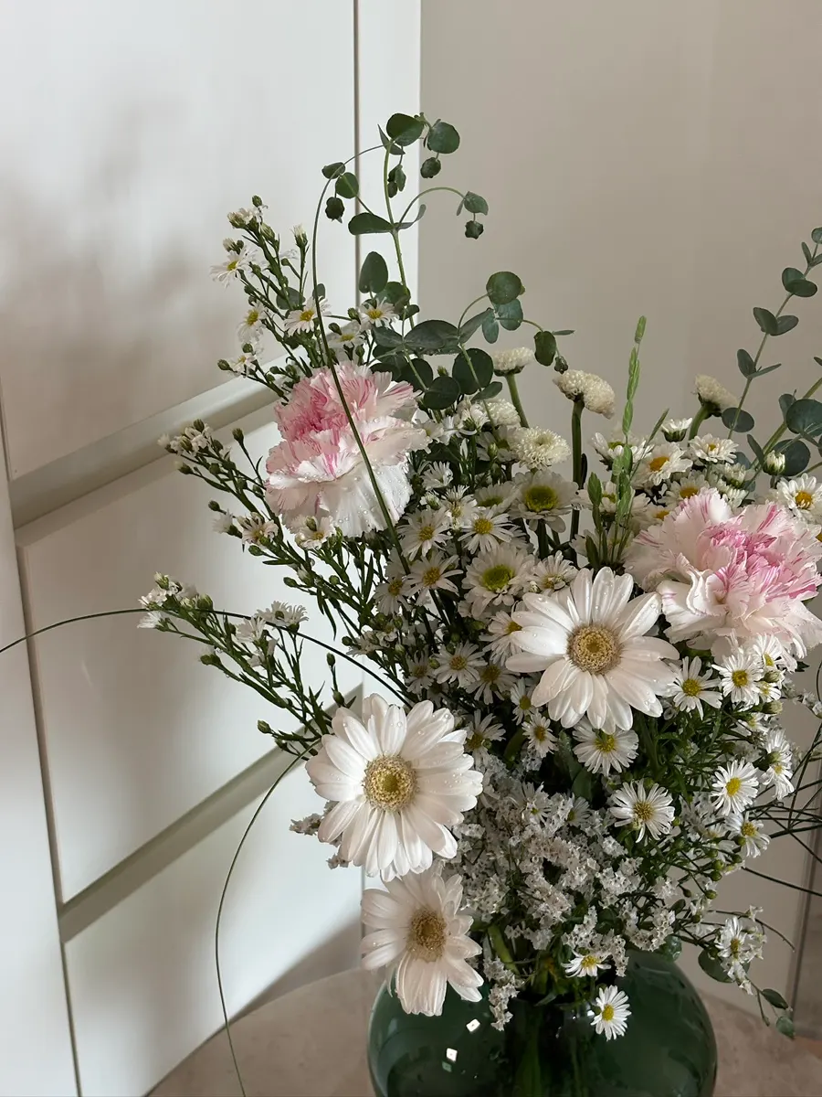 Final look of the bouquet prepared at Jeongjik Farm Flower