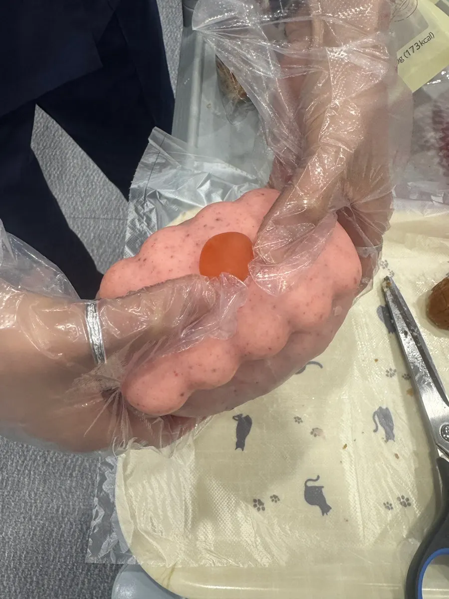 Packaging of the fresh peach yogurt wakppu salt bread
