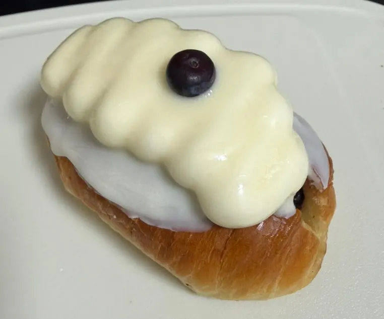 Chocolate-coated blueberry wakppu salt bread