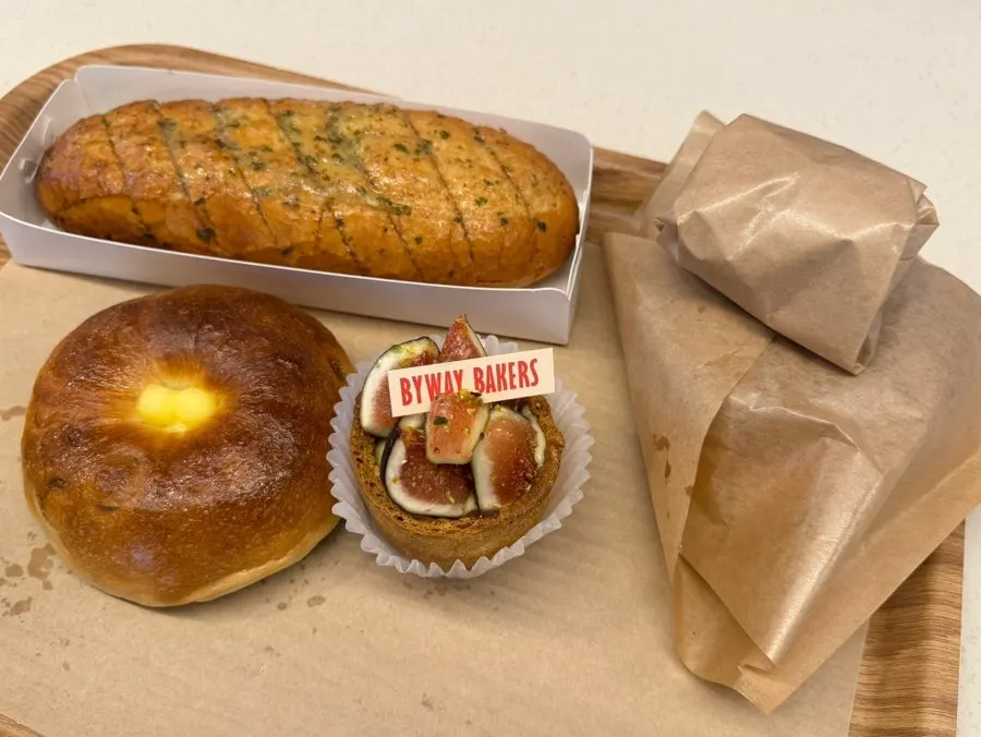 Moist bread eaten at home after takeout