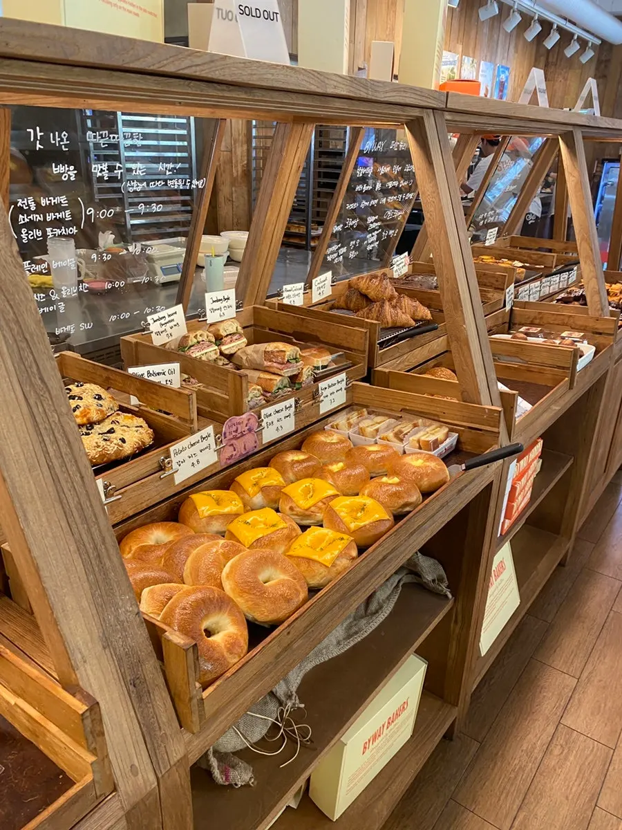 Sign posting the weekend bread release times